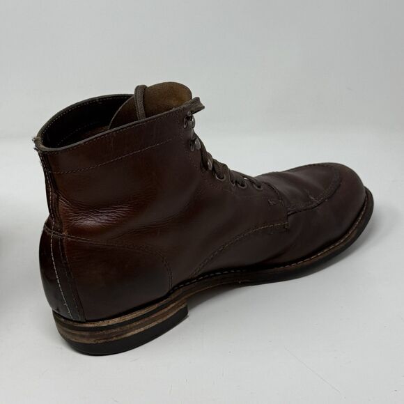 Wolverine 1000 Mile Original Moc Toe Boots Mens 10 D Brown Leather Biker USA main image 16